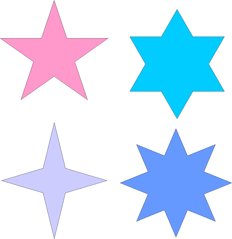 Moldes de estrellas para imprimir y recortar :: Diseños de estrellas para  decorar :: Dibujos de estrellas